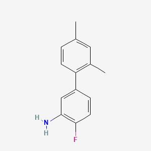 molecular formula C14H14FN B597338 4-氟-2',4'-二甲基联苯-3-胺 CAS No. 1226143-67-4