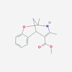 molecular formula C15H17NO3 B5973407 methyl 9,11-dimethyl-8-oxa-10-azatricyclo[7.3.1.0~2,7~]trideca-2,4,6,11-tetraene-12-carboxylate 