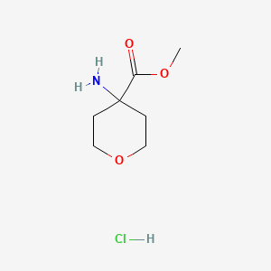 B597347 Methyl 4-aminotetrahydro-2H-pyran-4-carboxylate hydrochloride CAS No. 199330-66-0