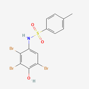 molecular formula C13H10Br3NO3S B5973470 4-methyl-N-(2,3,5-tribromo-4-hydroxyphenyl)benzenesulfonamide 