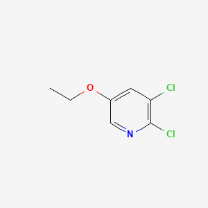 molecular formula C7H7Cl2NO B597348 2,3-二氯-5-乙氧基吡啶 CAS No. 1345471-27-3