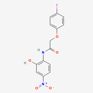 molecular formula C14H11IN2O5 B5973488 N-(2-hydroxy-4-nitrophenyl)-2-(4-iodophenoxy)acetamide 