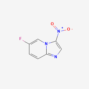 molecular formula C7H4FN3O2 B597355 6-Fluoro-3-nitroimidazo[1,2-a]pyridine CAS No. 1235993-30-2