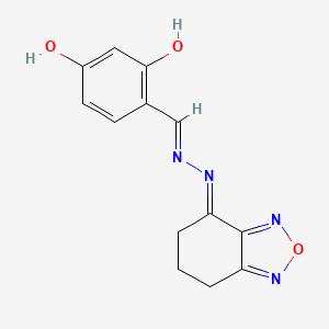 molecular formula C13H12N4O3 B5973573 2,4-dihydroxybenzaldehyde 6,7-dihydro-2,1,3-benzoxadiazol-4(5H)-ylidenehydrazone 