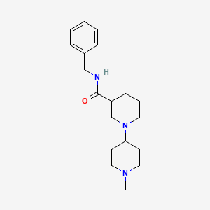 molecular formula C19H29N3O B5973612 N-benzyl-1'-methyl-1,4'-bipiperidine-3-carboxamide 