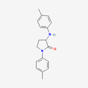 molecular formula C18H20N2O B5973689 1-(4-methylphenyl)-3-[(4-methylphenyl)amino]-2-pyrrolidinone 