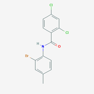 molecular formula C14H10BrCl2NO B5973698 N-(2-bromo-4-methylphenyl)-2,4-dichlorobenzamide 