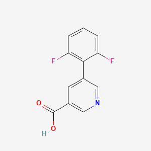 molecular formula C12H7F2NO2 B597371 5-(2,6-Difluorophenyl)pyridine-3-carboxylic acid CAS No. 1261998-47-3