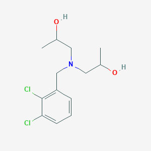 molecular formula C13H19Cl2NO2 B5973719 1,1'-[(2,3-dichlorobenzyl)imino]di(2-propanol) 