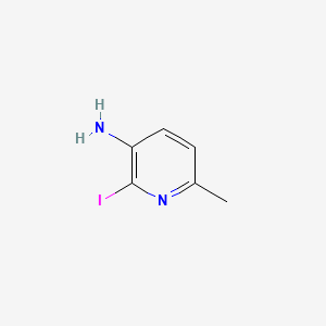 molecular formula C6H7IN2 B597374 2-Iodo-6-methylpyridin-3-amine CAS No. 1211596-30-3