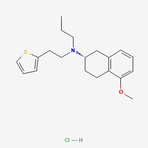 molecular formula C20H28ClNOS B597378 N-丙基-N-[(2S)-1,2,3,4-四氢-5-甲氧基-2-萘基]-2-噻吩乙胺盐酸盐 CAS No. 1232344-37-4