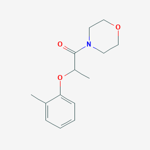 molecular formula C14H19NO3 B5973847 4-[2-(2-methylphenoxy)propanoyl]morpholine 