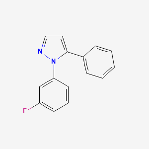 molecular formula C15H11FN2 B597385 1-(3-fluorophenyl)-5-phenyl-1H-pyrazole CAS No. 1269294-32-7