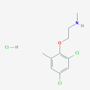 molecular formula C10H14Cl3NO B5973851 [2-(2,4-dichloro-6-methylphenoxy)ethyl]methylamine hydrochloride 