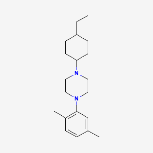 molecular formula C20H32N2 B5973928 1-(2,5-dimethylphenyl)-4-(4-ethylcyclohexyl)piperazine 