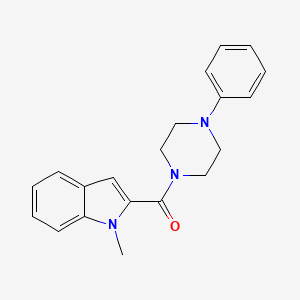 molecular formula C20H21N3O B5973936 1-methyl-2-[(4-phenyl-1-piperazinyl)carbonyl]-1H-indole 