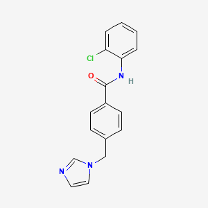 molecular formula C17H14ClN3O B5973942 N-(2-chlorophenyl)-4-(1H-imidazol-1-ylmethyl)benzamide 