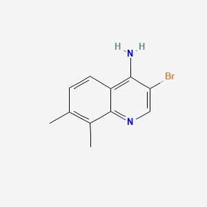 B597396 3-Bromo-7,8-dimethylquinolin-4-amine CAS No. 1209819-60-2