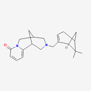 molecular formula C21H28N2O B5974036 11-[(6,6-dimethylbicyclo[3.1.1]hept-2-en-2-yl)methyl]-7,11-diazatricyclo[7.3.1.0~2,7~]trideca-2,4-dien-6-one 