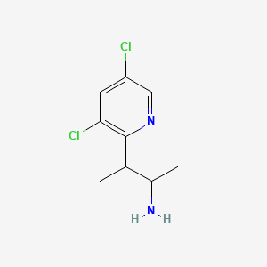 B597405 3-(3,5-Dichloropyridin-2-YL)butan-2-amine CAS No. 1341676-22-9