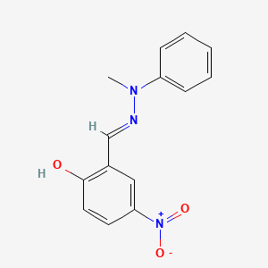 molecular formula C14H13N3O3 B5974126 2-hydroxy-5-nitrobenzaldehyde methyl(phenyl)hydrazone 