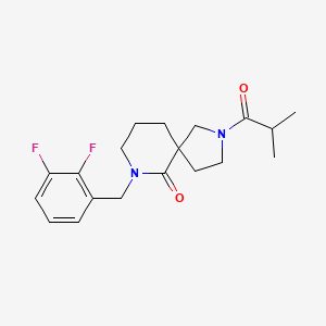 molecular formula C19H24F2N2O2 B5974179 7-(2,3-difluorobenzyl)-2-isobutyryl-2,7-diazaspiro[4.5]decan-6-one 