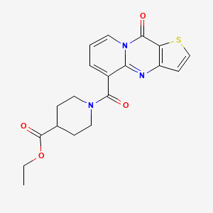 molecular formula C19H19N3O4S B5974195 ethyl 1-[(10-oxo-10H-pyrido[1,2-a]thieno[3,2-d]pyrimidin-5-yl)carbonyl]-4-piperidinecarboxylate 