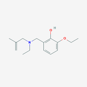 molecular formula C15H23NO2 B5974214 2-ethoxy-6-{[ethyl(2-methyl-2-propen-1-yl)amino]methyl}phenol 