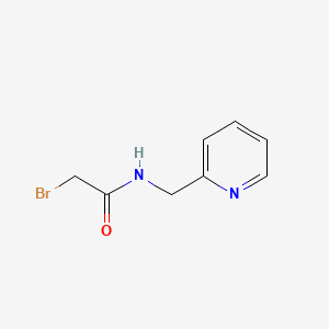 molecular formula C8H9BrN2O B597430 2-bromo-N-(pyridin-2-ylmethyl)acetamide CAS No. 1211482-33-5
