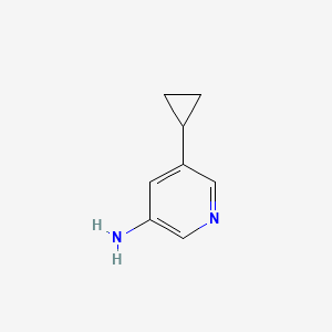 molecular formula C8H10N2 B597435 5-环丙基吡啶-3-胺 CAS No. 1314353-68-8