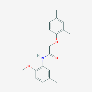molecular formula C18H21NO3 B5974375 2-(2,4-dimethylphenoxy)-N-(2-methoxy-5-methylphenyl)acetamide 