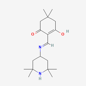 molecular formula C18H30N2O2 B5974420 5,5-dimethyl-2-{[(2,2,6,6-tetramethyl-4-piperidinyl)amino]methylene}-1,3-cyclohexanedione 