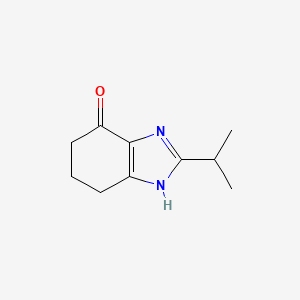 molecular formula C10H14N2O B597444 2-异丙基-5,6-二氢-1H-苯并[d]咪唑-7(4H)-酮 CAS No. 1231950-82-5