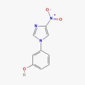 molecular formula C9H7N3O3 B5974480 3-(4-nitro-1H-imidazol-1-yl)phenol 