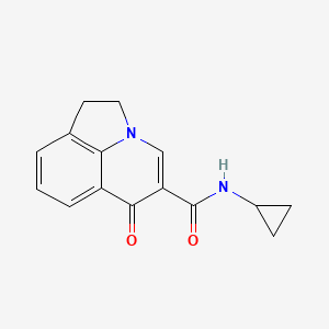 molecular formula C15H14N2O2 B5974590 N-cyclopropyl-6-oxo-1,2-dihydro-6H-pyrrolo[3,2,1-ij]quinoline-5-carboxamide 