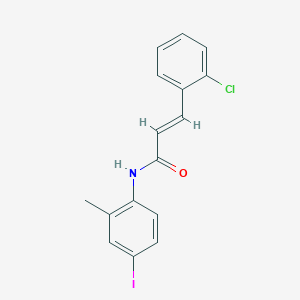 molecular formula C16H13ClINO B5974680 3-(2-chlorophenyl)-N-(4-iodo-2-methylphenyl)acrylamide 