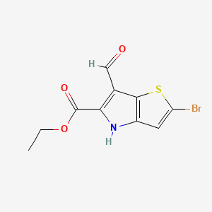 ethyl 2-bromo-6-formyl-4H-thieno[3,2-b]pyrrole-5-carboxylate