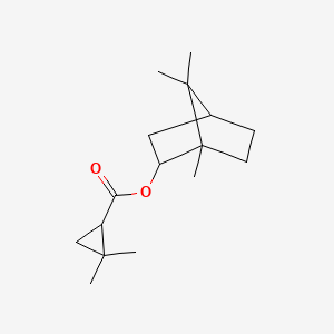molecular formula C16H26O2 B5974755 1,7,7-trimethylbicyclo[2.2.1]hept-2-yl 2,2-dimethylcyclopropanecarboxylate 