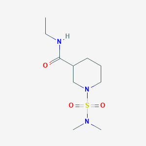 molecular formula C10H21N3O3S B5974771 1-[(dimethylamino)sulfonyl]-N-ethyl-3-piperidinecarboxamide 