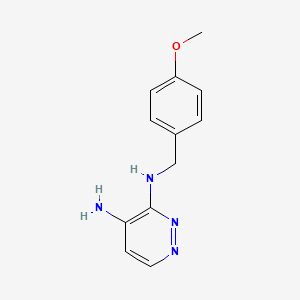 molecular formula C12H14N4O B597482 n3-(4-Methoxybenzyl)pyridazine-3,4-diamine CAS No. 1245642-56-1