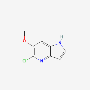 molecular formula C8H7ClN2O B597483 5-Chloro-6-methoxy-1H-pyrrolo[3,2-b]pyridine CAS No. 1260381-49-4