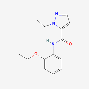 molecular formula C14H17N3O2 B5974830 N-(2-ethoxyphenyl)-1-ethyl-1H-pyrazole-5-carboxamide 