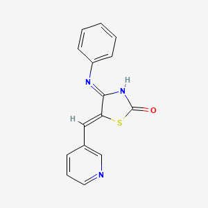 molecular formula C15H11N3OS B5974848 4-anilino-5-(3-pyridinylmethylene)-1,3-thiazol-2(5H)-one 