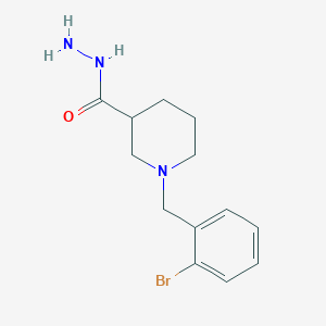 molecular formula C13H18BrN3O B5974862 1-(2-bromobenzyl)-3-piperidinecarbohydrazide 