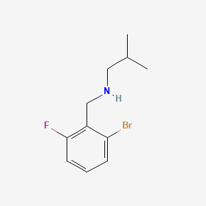 molecular formula C11H15BrFN B597487 N-Isobutyl 2-bromo-6-fluorobenzylamine CAS No. 1355247-08-3