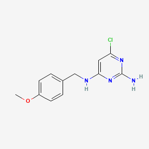 molecular formula C12H13ClN4O B5974901 6-chloro-N~4~-(4-methoxybenzyl)-2,4-pyrimidinediamine 