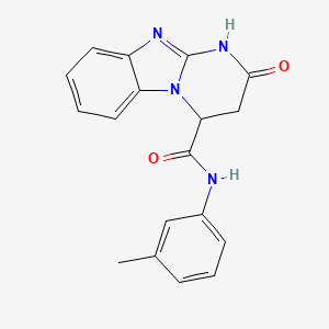 molecular formula C18H16N4O2 B5974911 N-(3-methylphenyl)-2-oxo-1,2,3,4-tetrahydropyrimido[1,2-a]benzimidazole-4-carboxamide 