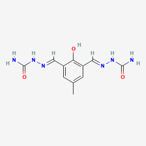 molecular formula C11H14N6O3 B5974913 2-hydroxy-5-methylisophthalaldehyde disemicarbazone 