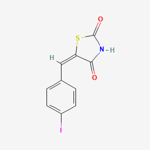molecular formula C10H6INO2S B5974983 5-(4-iodobenzylidene)-1,3-thiazolidine-2,4-dione 