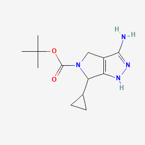 Tert-butyl 3-amino-6-cyclopropyl-4,6-dihydropyrrolo[3,4-C]pyrazole-5(1H)-carboxylate